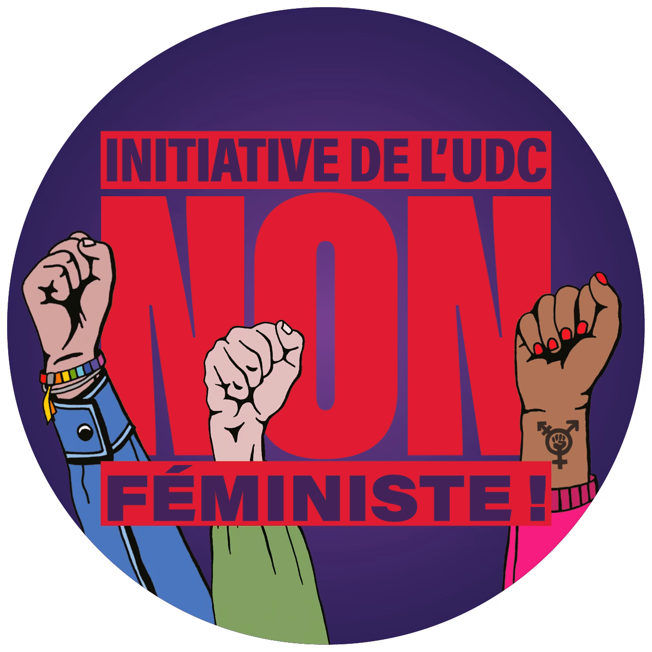 Un fort NON féministe à l'initiative du chaos de l'UDC